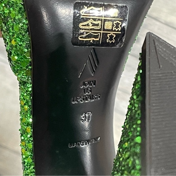 THE ATTICO Devon 115 Mule - Apple Green Glitter - Sz - 7 .US / 37 .EU - Picture 10 of 10